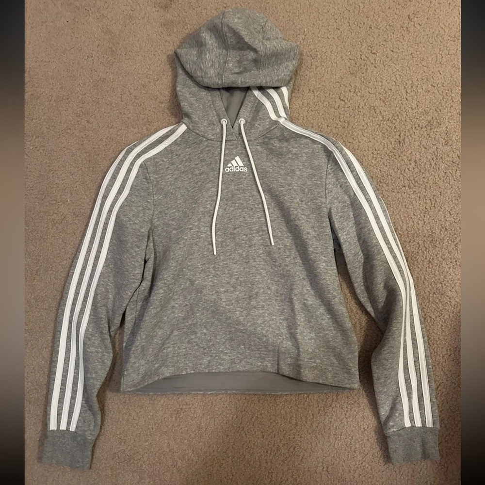 Adidas Heather Gray Hoodie